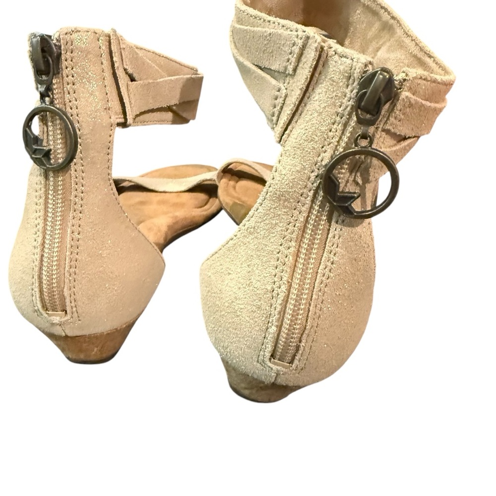 Koolaburra UGG Saige ankle strap open toe fringe tassel suede women’s 12 sandal - Picture 5 of 9